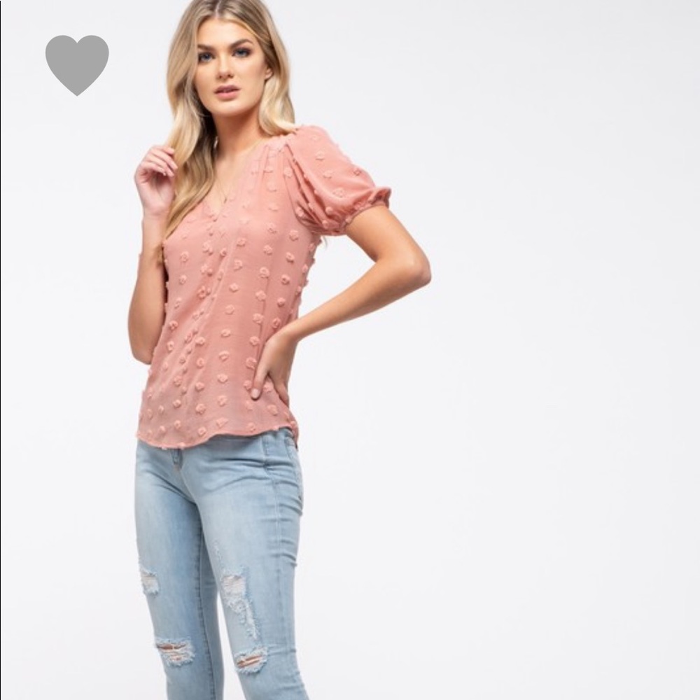 Women’s all over Swiss Dot Top